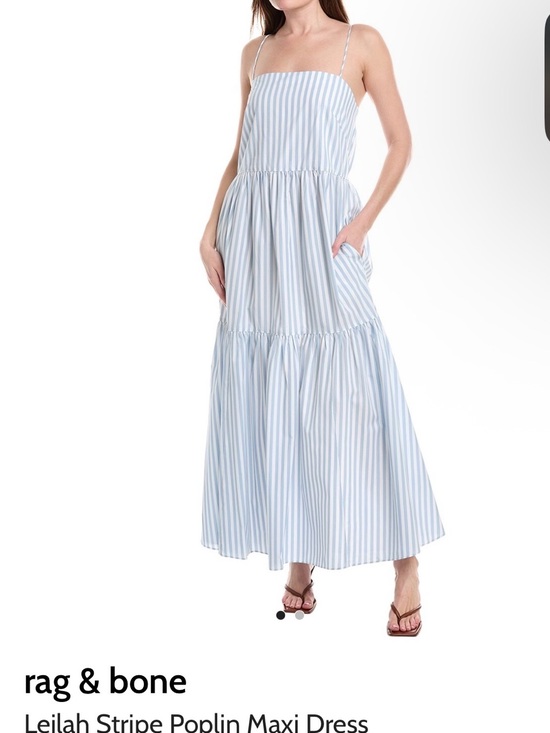 rag & bone Dresses & Skirts - rag & bone Leilah Striped poplin Tiered Maxi Dress xl